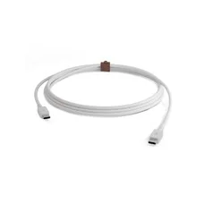 Дата-кабель "vlp" Nylon Cable USB C - USB C, 100W, 1.2м, белый