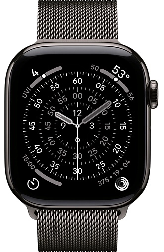 Apple Watch Series 11 46 мм, сланцевый титан